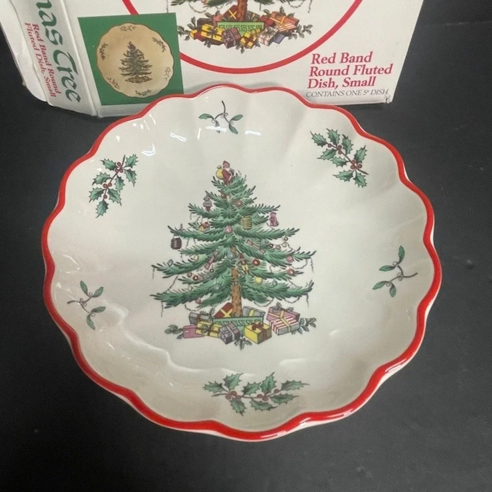 1993 Spode Christmas Tree Red Band 5